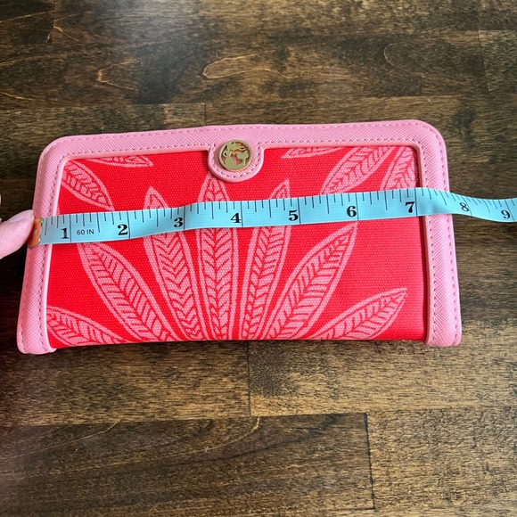 Spartina 449 Deufuskie Island Red Pink Floral Print Wallet Clutch - Picture 11 of 13